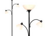 Brightech Sky Dome Double LED Floor lamp, Torchiere Super Bright Floor L... - $118.99