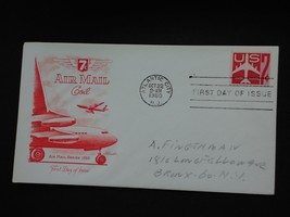 1960 7 cent Air Mail Coil First Day Issue Envelope Stamp Air Mail Series - $2.50