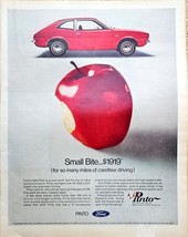 PINTO FORD-Small Bite-Carefree driving-Runabout-1971 Vintage Print Ad - $9.27