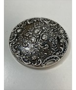 Gorham Sterling Silver RepousseFloral Design Compact Round Hand Mirror M... - $94.40 CAD