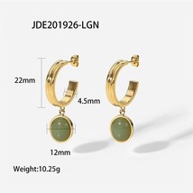 Et jade pendant necklace gold color c drop earrings necklace for women lady anniversary thumb200