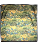 NWT Silk Scarf 53&quot;x53&quot; Super Large Square Shawl Wrap S3627 Xiang Yun Sha - £46.35 GBP