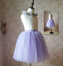 Flower Girl Tutu Skirts Light Purple Girl Skirts for Wedding image 6