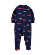 CARTERS CHILD OF MINE UNISEX PLAY AND SLEEP ONE PIECE BLUE CARS NEW WITH... - $148.30 MXN