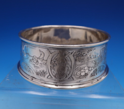 William Kerr Sterling Silver Child&#39;s Bowl Acid Etched with Four Seasons (#7771) - £380.95 GBP