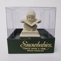 Snowbabies Department 56 Once Upon A Time Bisque Hinged Box 68883 &quot;Believe&quot; - $49.45