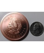 Two oz .999 Copper Cuauhtemoc - Calendario Azteca - $15.01 CAD