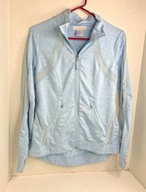 Keren Hart Womens Sz S Athletic Jacket Long Sleeve Blue Full Zip Mesh Pa... - $16.82