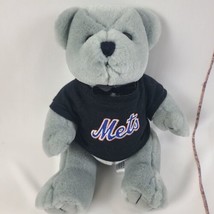 New York Mets Teddy Bear Steve Smith Gray Blue Plush Stuffed Animal Toy - $13.08