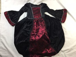 Girls Victorian Gothic Renaissance Dress Costume By Spooked Size Large 6X - £22.17 GBP