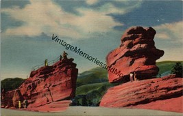 North Vista of Balanced &amp; Steamboat Rocks Garden of the Gods CO Postcard PC334 - $4.99