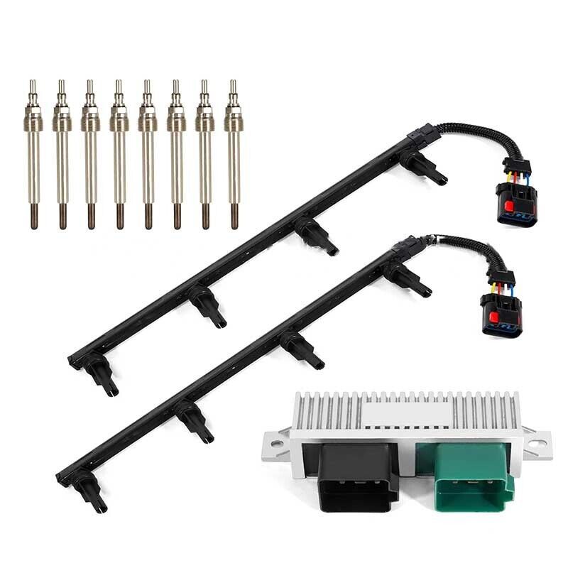 8x Glow Plugs &amp; Plug Harnesses &amp; ControlleFIt For Ford 6.0L Powerstroke ... - $80.00