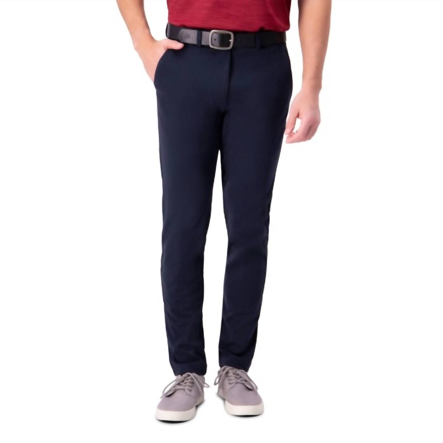 Haggar plain stretch chino slim fit pants Navy - $30.00