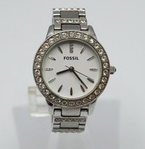 Fossil Women&#39;s Silver Tone Stainless Steel Analog Quartz Watch - £15.52 GBP