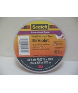 Scotch 3M Pro Grade Vinyl Electrical Tape #35 Violet 3/4in x 66 ft NEW - $7.99