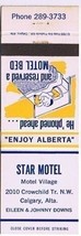 Calgary Alberta Matchbook Cover Star Motel - $1.97