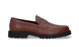 Men loafers vegan leather brown dress slip on versatile elegant lasting ... - $88.58