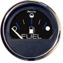 Faria Chesapeake Black 2&quot; Fuel Level Gauge (Metric) - £39.12 GBP
