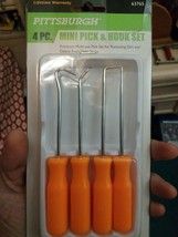 Pittsburgh Mini Pick and Hook Set 4 Piece Home Crafts Shop Auto Tools NEW - £9.43 GBP
