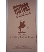 Vintage National Cowboy Hall Of Fame Visitors’ Guide &amp; Map Oklahoma - $2.73 CAD