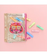 Yoobi Brand ~ Binder Zip Case ~ Gold Glitter &amp; Multi Colored ~ Glitter T... - €17,12 EUR