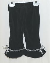 Snopea 3 Piece Outfit Vest Shirt Pants Black White Velour Size 9 Months image 7