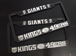 Set of 2 San Francisco Giants, 49ers, Sacramento Kings Car License Plate... - $25.19+