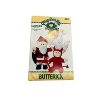 Cabbage Patch Kids Butterick Pattern 4077 16" Doll Santa Devil Angel Uncut - $15.79