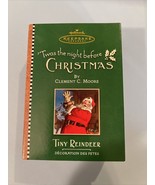2001 Hallmark Keepsake Ornament &quot;Tiny Reindeer&quot;/‘Twas The Night Before C... - £8.92 GBP