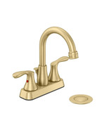 FOR PARTS-Glacier Bay Deveral 4&quot; Centerset 2-Handle High-Arc Faucet Matt... - $449.77 MXN