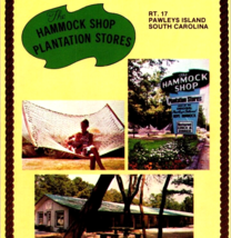 Vintage Pawleys Island SC Hammock Shop Plantation Shops Panorama Chrome Postcard - £10.31 GBP