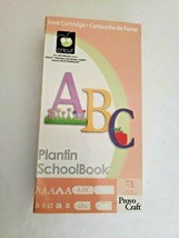 Cricut Cartridge Plantin School Book Link Status Unknown Alphabet Font Shapes - £15.55 GBP