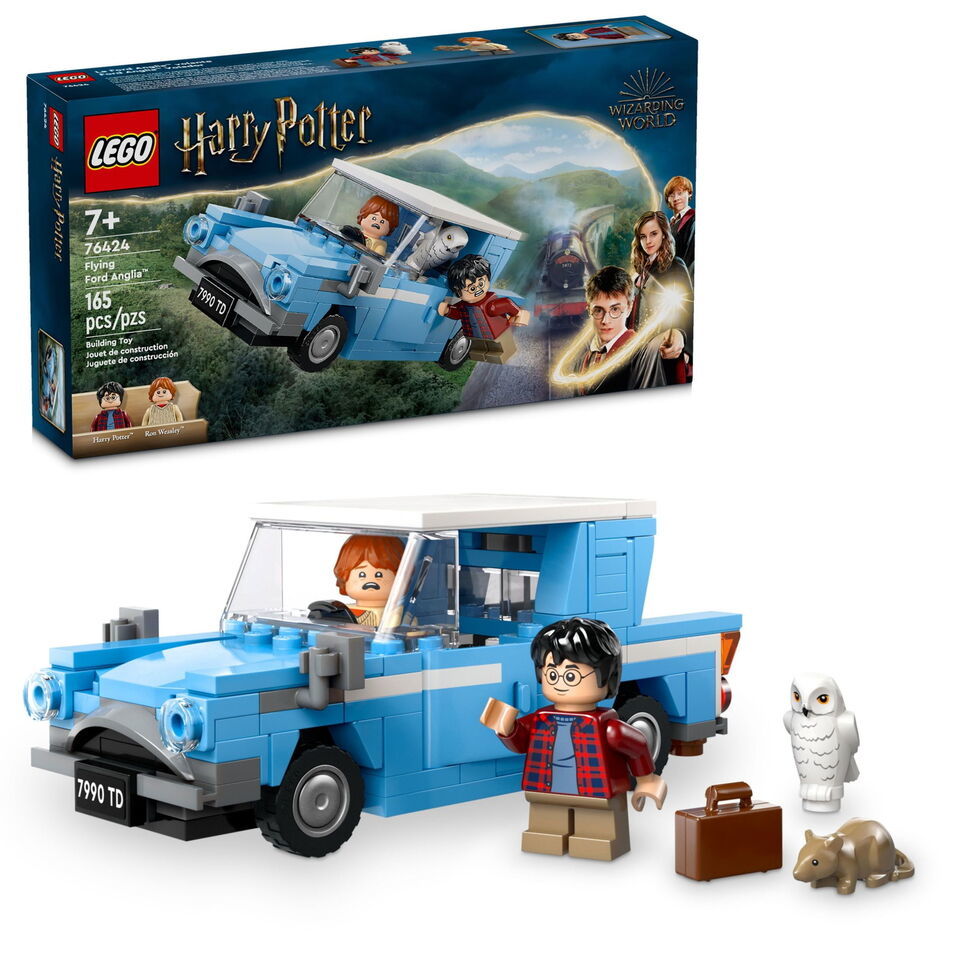 LEGO Harry Potter Flying Ford Anglia, Buildable Car Toy with 2 Minifigur... - $44.29
