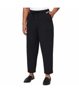 Mondetta Women&#39;s Size XL Black Elastic Waist Cropped Ankle Pants NWT - $9.89