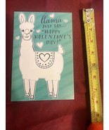 Valentine’s Day “Llama Just Say Happy Valentines Day” Llama Sticker Card... - $12.75
