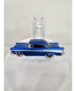  1957 Chevrolet Bel Air Blue and Grey with Whitewall tires 1:64 Maisto d... - $12.19