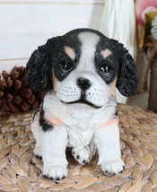Pet Pal Black White And Tan English Cocker Spaniel Dog Puppy Sitting Figurine - £23.48 GBP