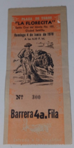 la florecita 1978 santa cruz ticket stub - £4.46 GBP