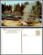 YELLOWSTONE National Park Postcard - Upper Geyser Basin, Firehole River O28 - £2.31 GBP
