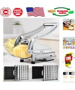 Professional Stainless Steel French Fry Cutter with 2 Interchangeable Bl... - $61.53 CAD