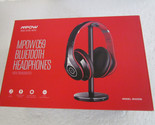 Mpow BH059B Bluetooth Over Ear Headphones w/ Transmitter Red &amp; Black - £27.53 GBP
