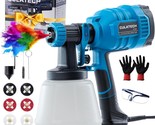 CULATECH Paint Sprayer, 700W Upgraded HVLP Electric Spray Paint Gun, with 6 - $84.13