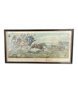 Antique Stagecoach Coaching Print Consequences Of Being Drove Gentleman ... - £69.86 GBP