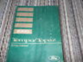 Manuale Di Riparazione Officina OEM Ford Tempo E Mercury Topaz 1993 - $3.85 CAD