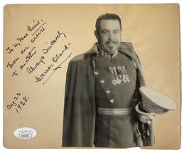 Warner Oland Autograph Signed 6 X 7 Album Page Charlie Chan Movies Jsa Certified - £474.08 GBP