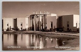 RPPC 1939 Golden Gate Int&#39;l Exposition San Francisco &amp; Cali Bldg Postcard X28 - £10.18 GBP