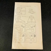 1934 Mechanical Drawing Bearing Shapes Vintage Print - $9.79