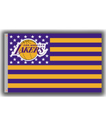 Los Angeles Lakers Basketball Team Memorable US Flag 90x150cm 3x5ft Best... - £10.90 GBP