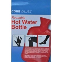 Hot water bottle reusable 2.12qt aches pains cramps hot cold - $9.90