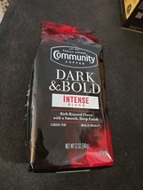 Community Dark &amp; Bold Intense Dark Roast Ground Coffee, 12 Ounce Bag (BN17) - £13.81 GBP